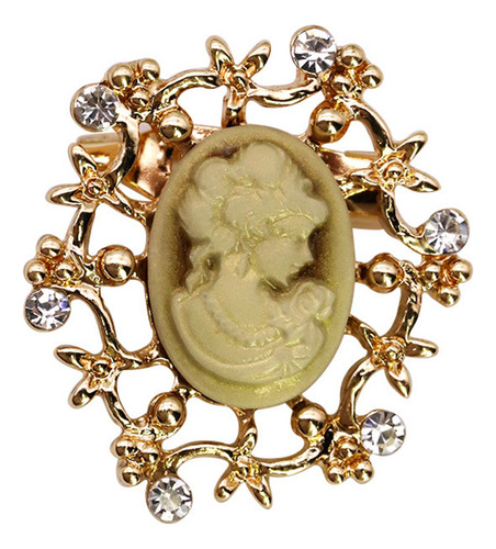 (s) For Broche De Camafeo Victoriano Vintage Con Flores De
