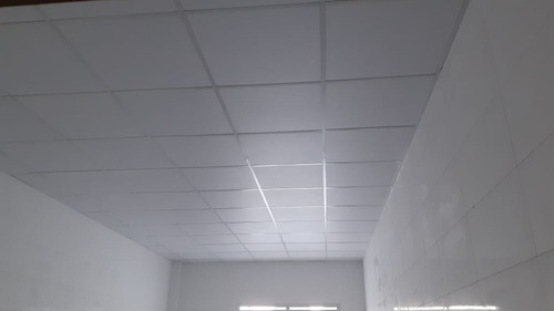 Placa Forro De Gesso Liso 1243 X 618 X 9,5mm - Caixa 8 Peças