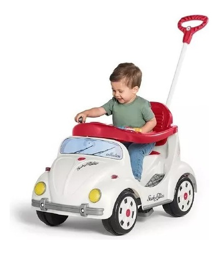 Carrinho Passeio Fusca Infantil Pedal Empurrador 1300 Fouks