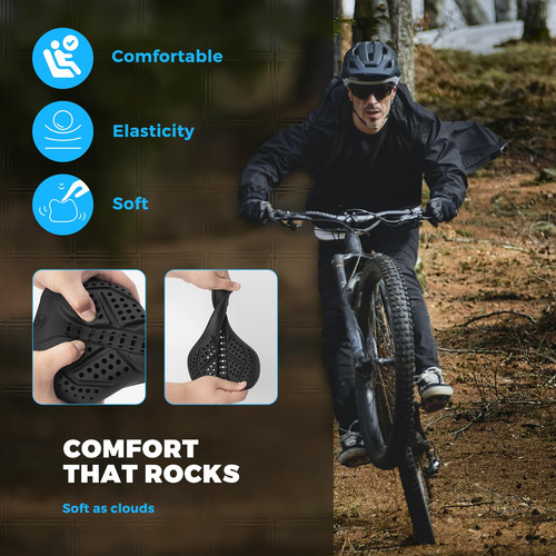 Rockbros Cojín De Asiento De Bicicleta Cómodo Para Asiento