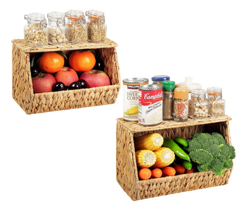 Storageworks Cesta Fruta Organizador Encimera Cocina Abierta