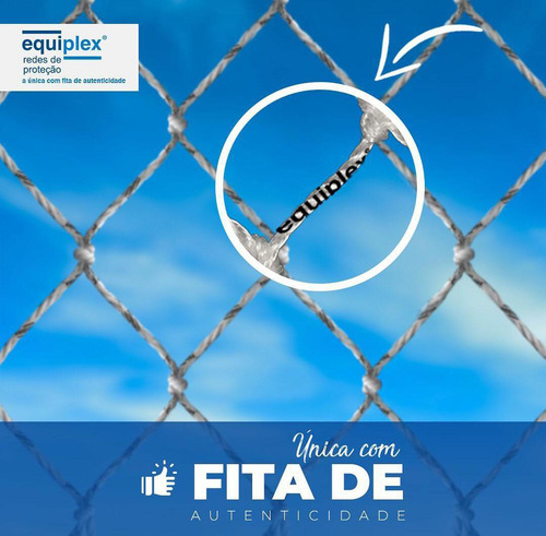 Rede De Proteção Homellinea Malha5x5 5,00 X 2,00 Cor Branco