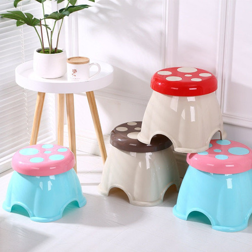Taburete Tipo Hongo Para Niños De 1 Pieza, Taburete L Café
