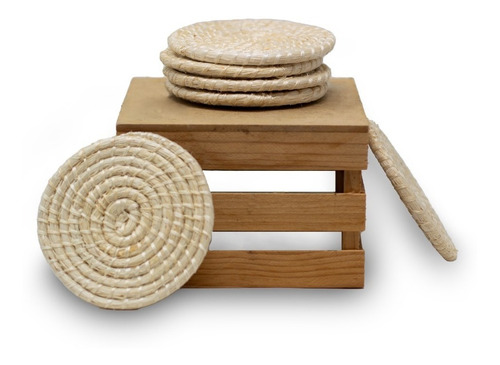 Portavasos De Henequén Hecho Por Artesanos Yucatecos.