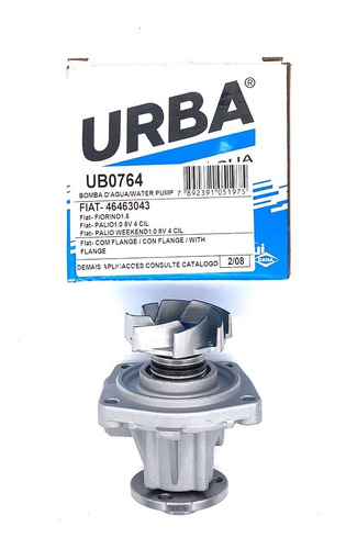 Bomba De Agua Para Motor Fiat Uno 1.4spazio/tucan/fiorinompi