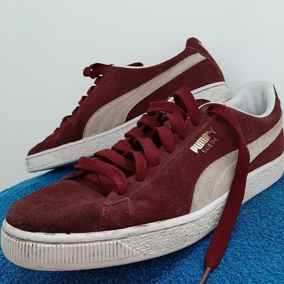 puma suede bordo