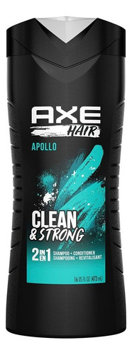  Axe Shampoo 2 In 1 Shampoo Acondicionador Apollo 473 Ml