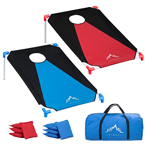 Juego De Cornhole Portátil Marco De Pvc 8 Bolsas De Fr...