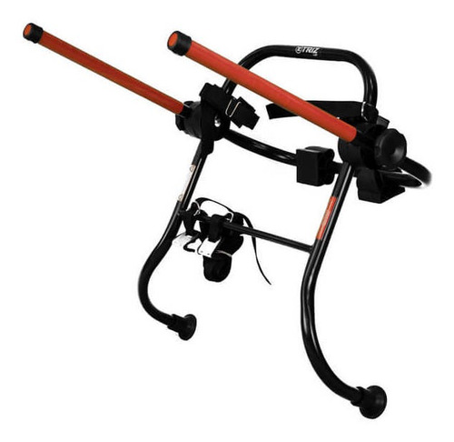 Imagem 2 de 7 de Suporte Transbike Triz P/ 2 Bikes Apoio Sedan Hatch Aço