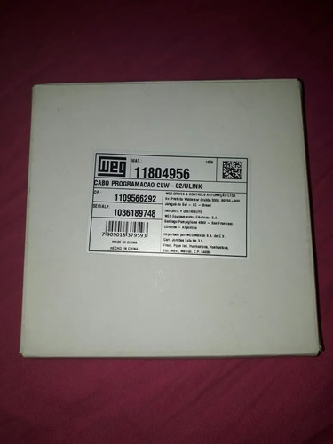Cabo + Cd Software Clp Clic-02 Weg Original (zero Na Caixa)