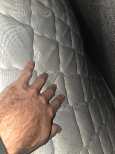 Cama Sommier Delta 2plazasymedia Pillow (palermo Plantabaja) Blanca Delta (Usado)