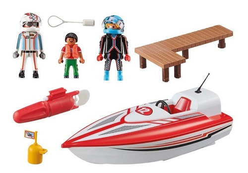 Imagen 5 de 5 de Playmobil Lancha Con Motor Submarino Spots Action 70744 Ed
