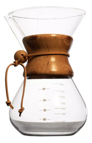 Cafetera Chemex De Vidrio 800ml  Barista 