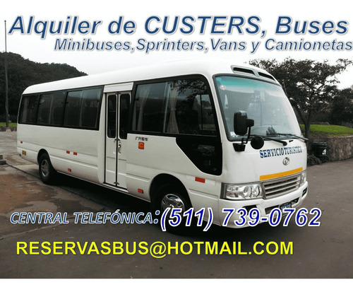 Alquiler De Mini Van Custer Minibus Bus Buses Minivan .tours