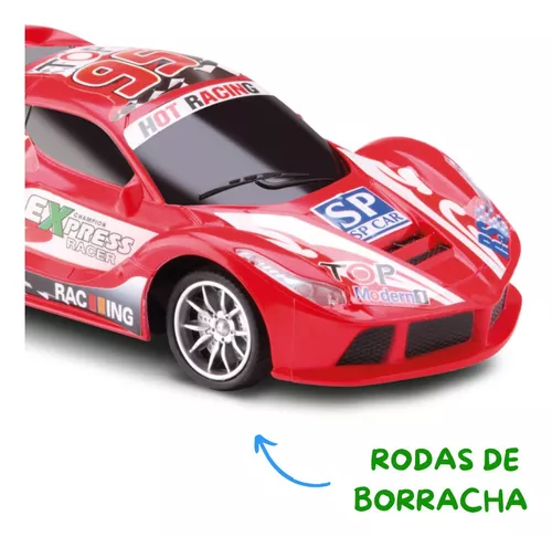 Carrinho Carro de Controle Remoto Corrida Sport Car 1:24 Escala 2