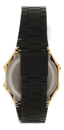Reloj Casio A168wegb-1bvt Vintage Retro-dorado Negro Dorado Negro