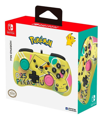 Mando HoriPad Mini Hori Pokemon Pikachu Nintendo Switch Color Amarillo