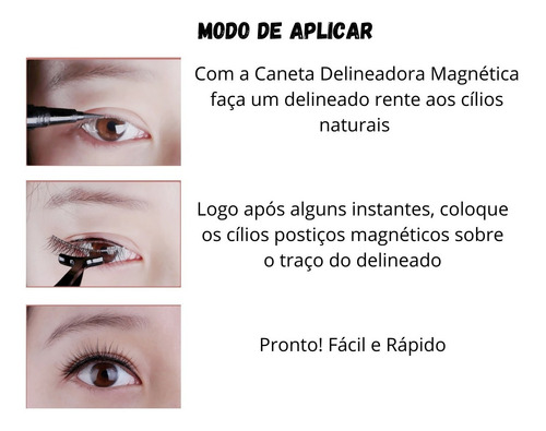 Imagem 5 de 5 de Caneta Delineador Magnético Cola Para Cílios Magnéticos Pret