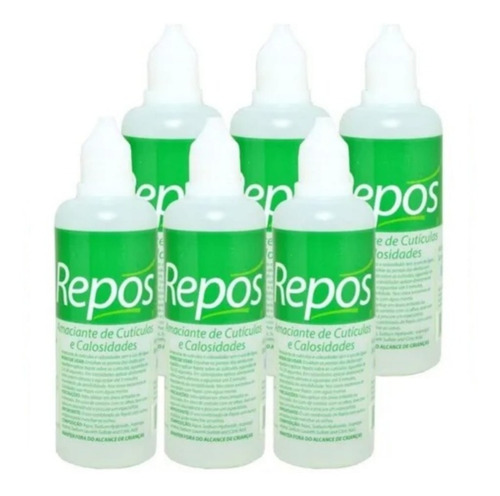 Repos 6 Amaciantes Cutículas E Calosidades 120ml