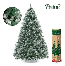 Árbol Navidad 1.8m Fivina Adornos Nevado Navidenos Pino Frondoso Blanco Arboles De Navidad Artificiales 600 Ramas