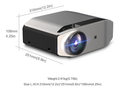 Imagen 5 de 10 de Proyector Profesiona Led 7000 Lumen Reales Nativo 1080p 4k