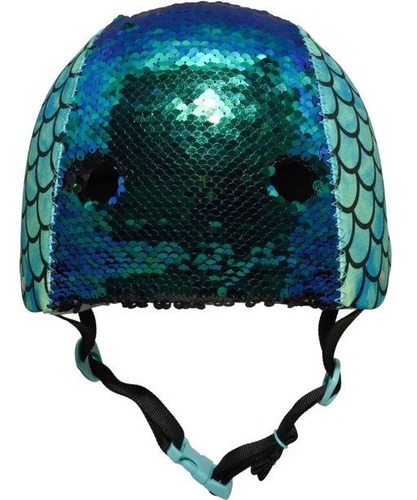 Imagen 5 de 5 de Casco Krash Mermaid Flit Para Niñas (54-58cm) Skate, Bike
