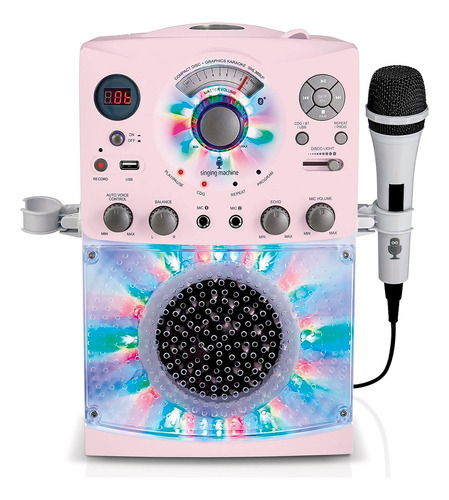 Singing Machine Sml385up Sistema De Karaoke Bluetooth Con Le