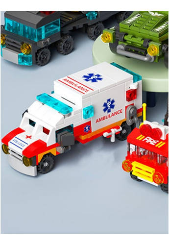 Ambulancia De Juguete Para Construir Con Bloques