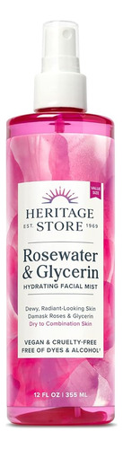 Heritage Store Niebla Facial Hidratante De Agua De Rosas Y G