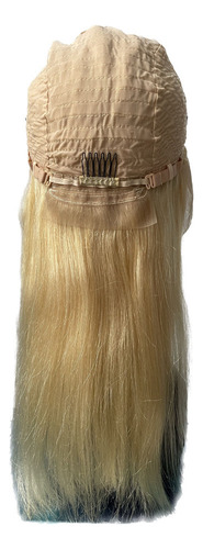 Perucas Front Lace Cabelo Humano Loira 45cm Repartição Livre