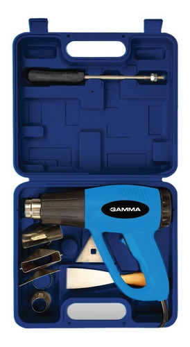 Kit Pistola De Calor Gamma G1935kar 2000w Celeste + Maletín