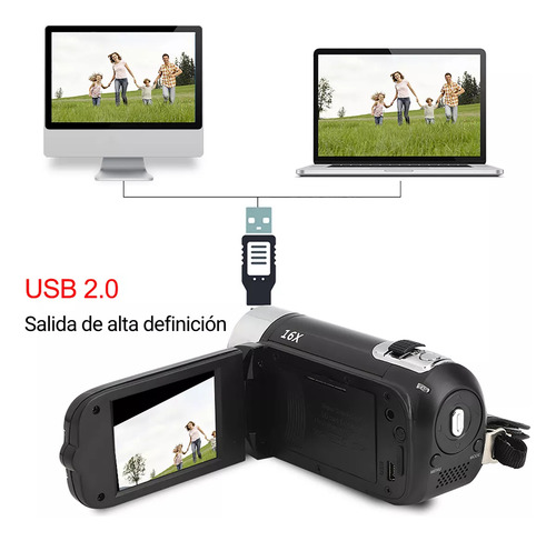 Jianamart HandyCam HDV-V12 Cámara De Video Cámara Wifi Digital 1080p 16x