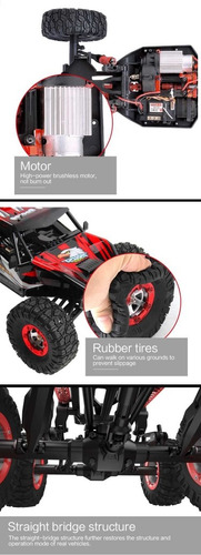 Auto Rc Buggy Rc Camioneta Rc 4x4 50km/h Fy-07 1/12 Feiyue