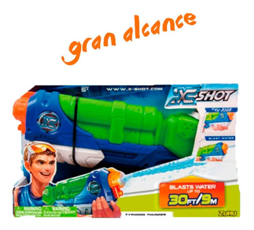 Imagen 5 de 6 de Pistola Lanza Agua Xshot Zuru Typhoon Thunder Tv Educando