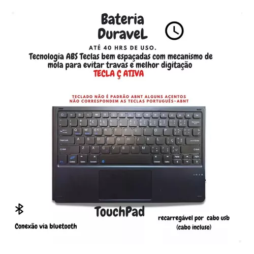 Compre Para Xiaomi Pad 6 Bluetooth Case de Teclado Touchpad