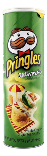 Batata Chips Pringles Jalapeno Mexicana Importada 169g