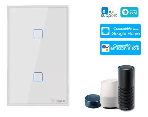 3 - Sonoff 2 Botão-touch T2 Us Rf 433mhz & Interruptor Wi-fi