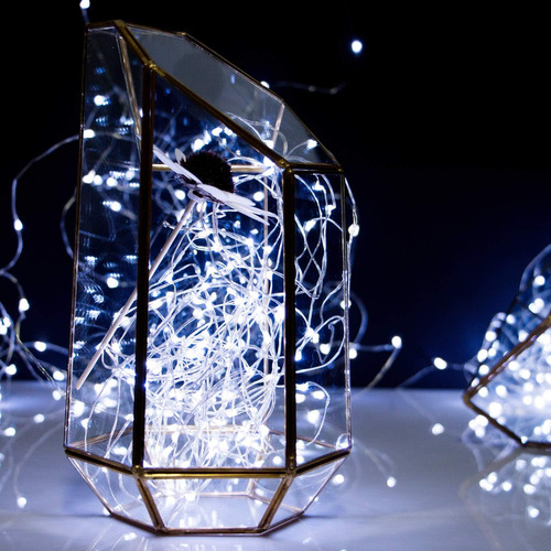 Juego De 5 Tiras De 20 Luces Led A Batería, Color Blanco Cál