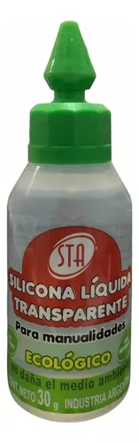 2 Silicona Liquida Transparente Adhesiva Ezco X 30ml