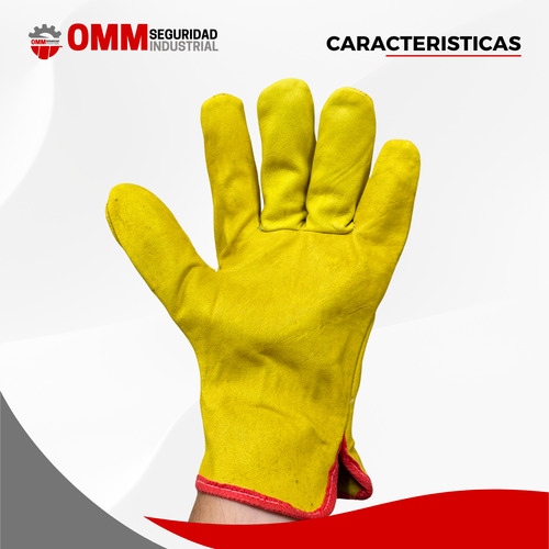 Guante Vaqueta Refuerzo Anti Impacto Antishock