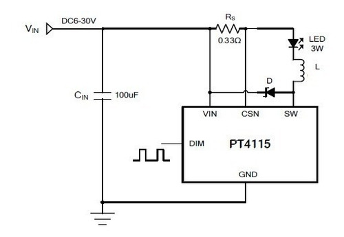 20 Piezas Pt4115 Sot-89 Led Driver 1x3w O 3x1w