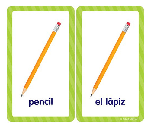 Flash Cards English-spanish First Words, De Scholastic. Editorial Scholastic Teaching Resources, Tapa Dura En Inglés, 2021