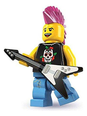 Minifigura Coleccionable Lego Series 4 Punk Rocker