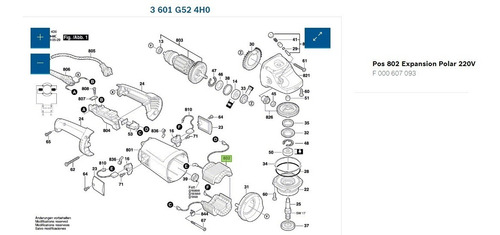 Estator Campo Amoladora Gws 21-230 Bosch Original