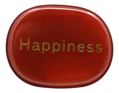 Piedra Grabada Con Letras De Felicidad Para Rojo