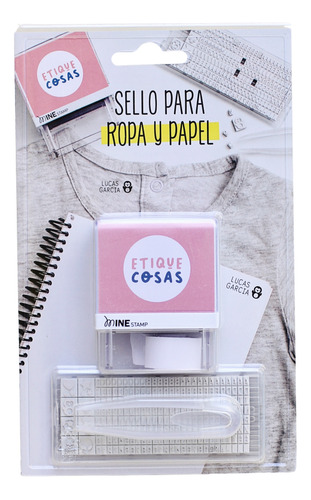 Sello Universal Ropa-papel. Intercambia Nombres + Estuche