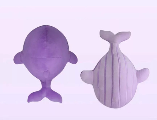 Peluche Ballena Bts Whalien 52,almohada Morada Inspiradora