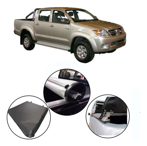 Lona Con Tensores Incorporados Para Toyota Hilux Dob Cab