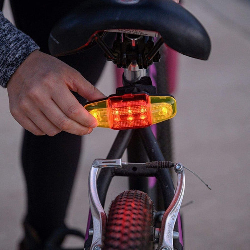 Luces Delantera Y Trasera Con Direccionales Para Bicicleta 