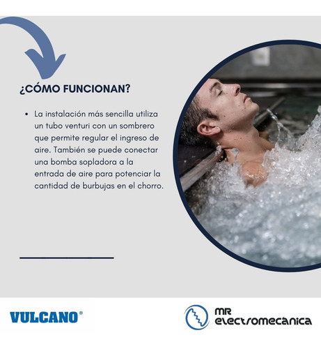 Jet Hidromasajeador Vulcano Hidromasaje Piscina Jacuzzi